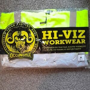 Hi-Viz Workwear Jacket - Neon Yellow and Gray